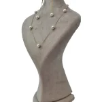 نیم ست زنانه مروارید شل استیل مدل زحل 1080